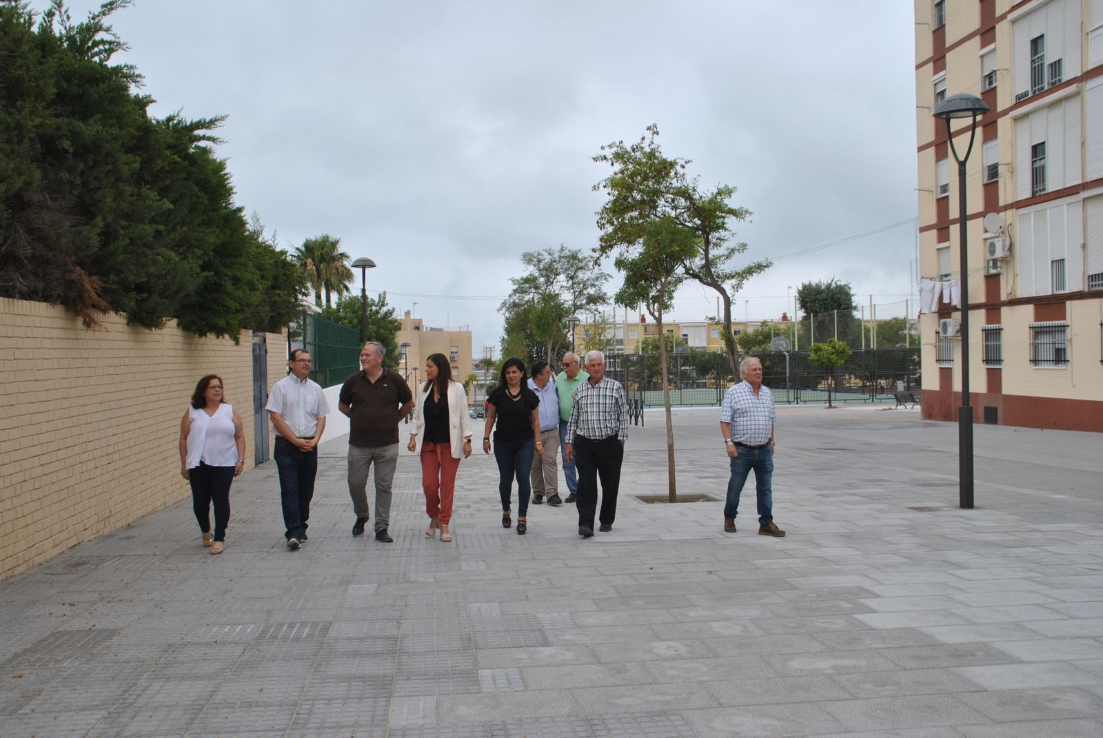 Visita a la calle Drago tras las obras realizadas.