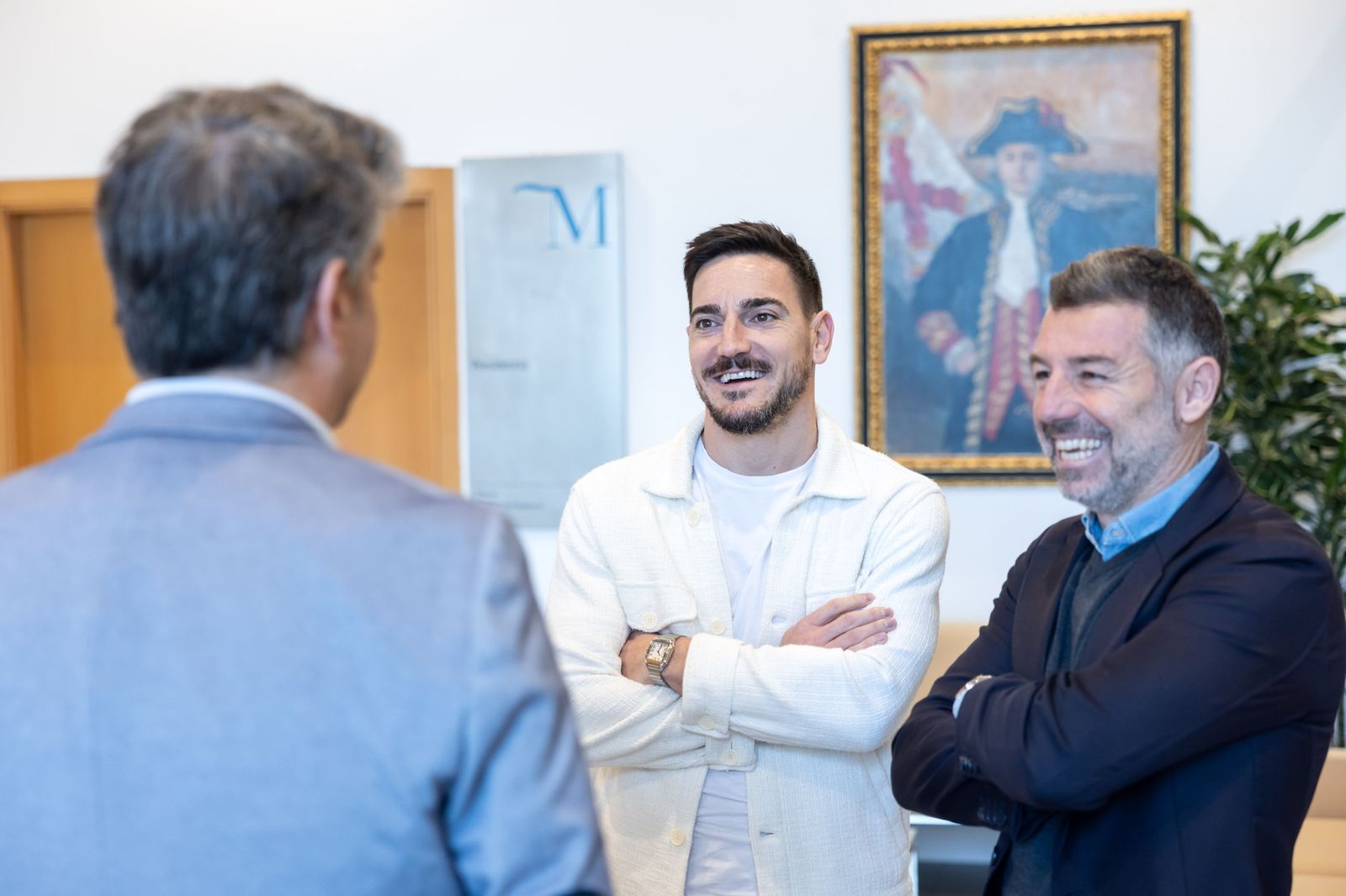 Damián Quintero, recibido en Diputación.