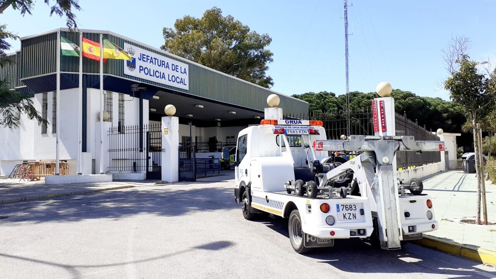 Una imagen de archivo de la grúa municipal.