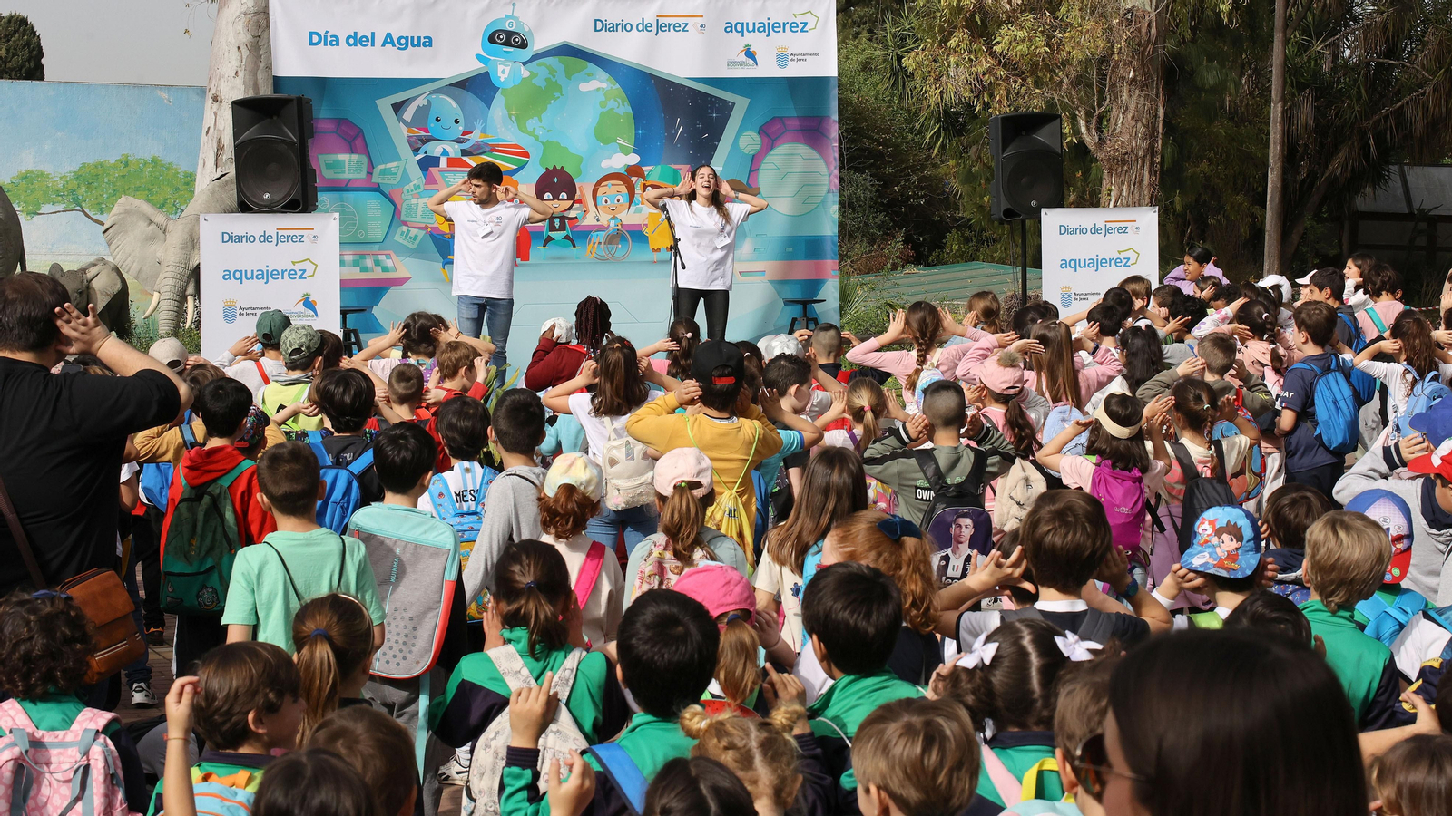 Día Mundial del Agua de Aquajerez y aniversario de Diario de Jerez en el Zoo