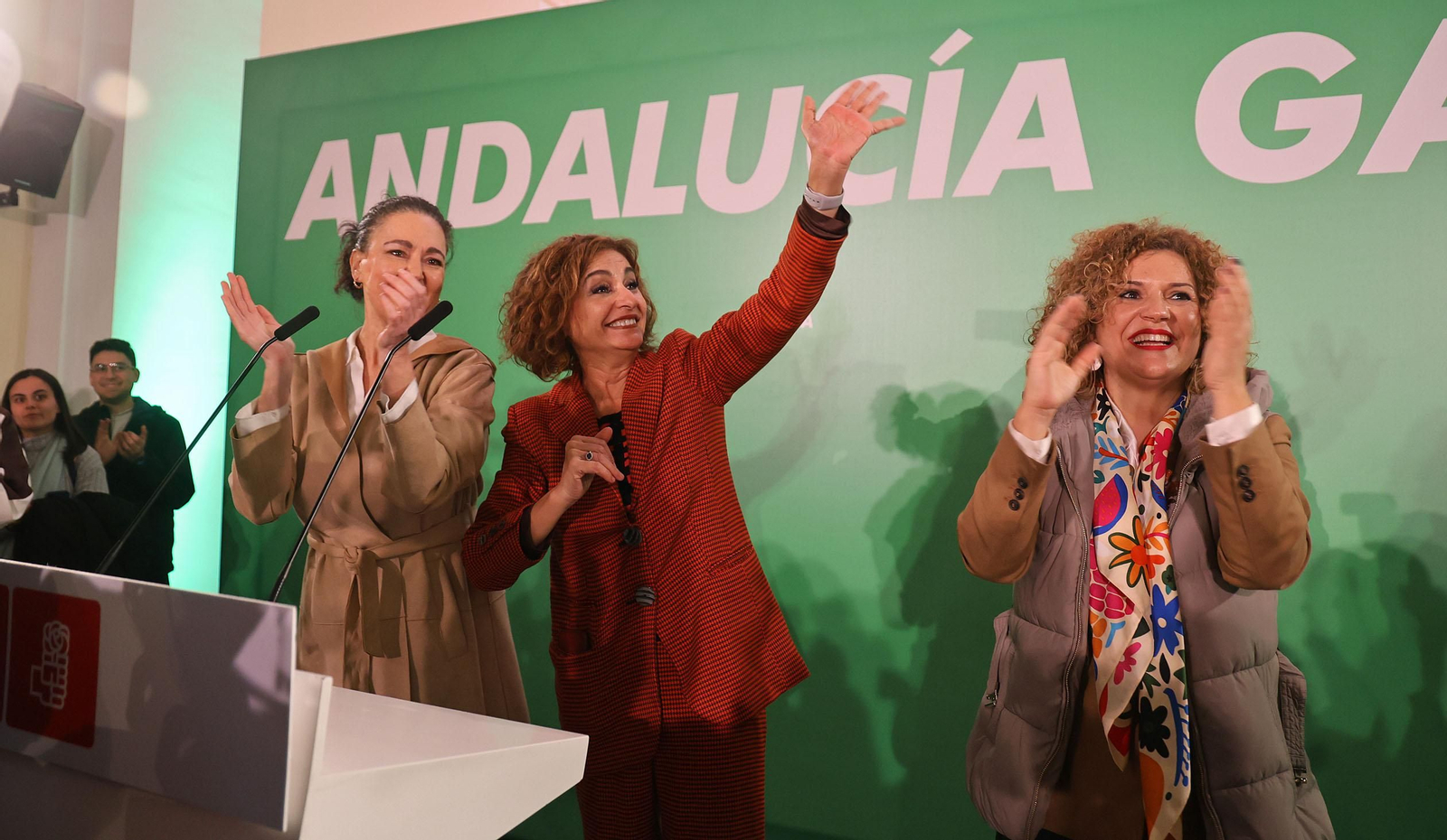 Imágenes del encuentro de María Jesús Montero con la militancia socialista en Gibraleón, Huelva