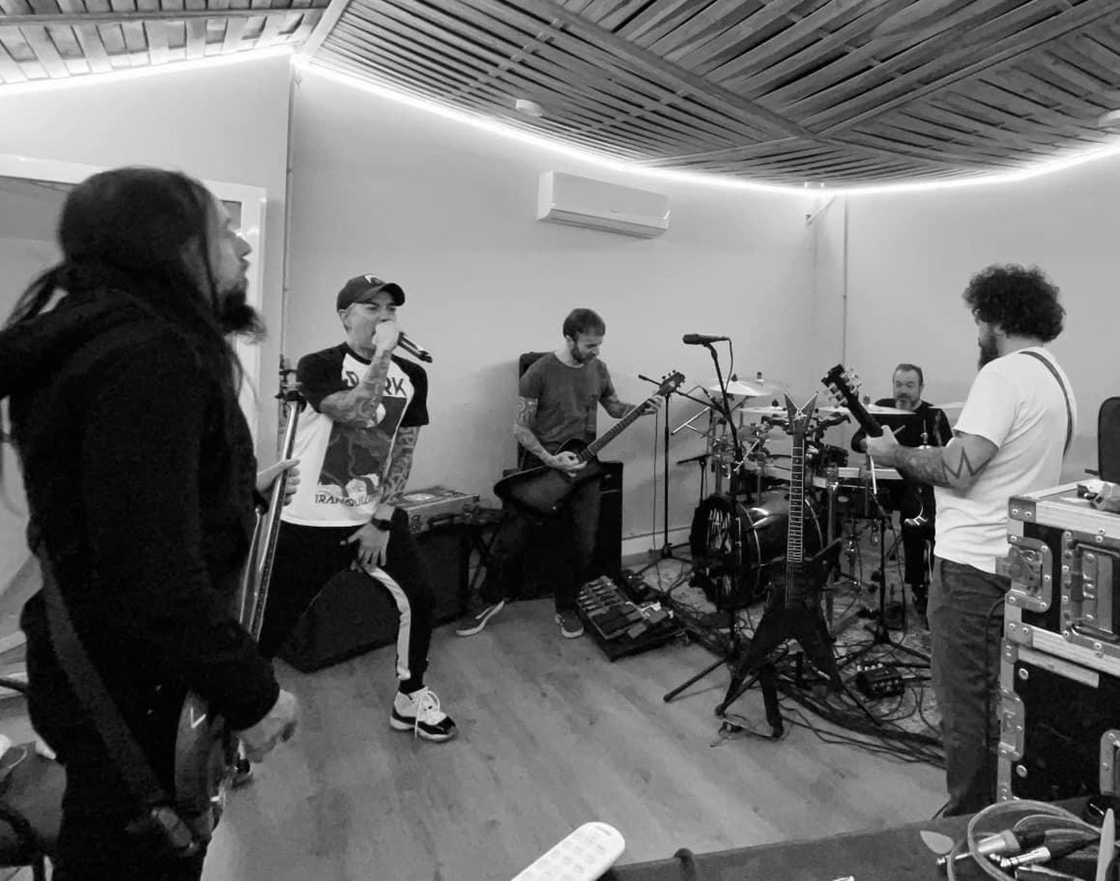 Hamlet, durante un ensayo.