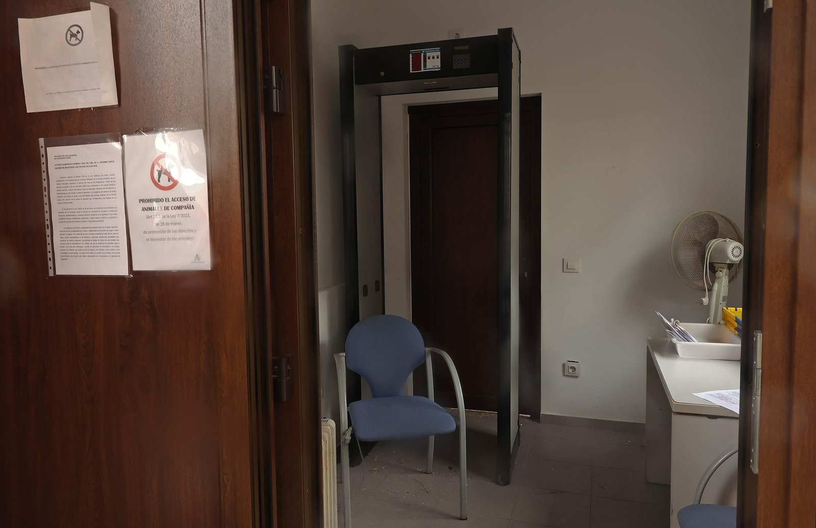 Fotos de las deficiencias en los juzgados del Palacio de Marzales de Algeciras