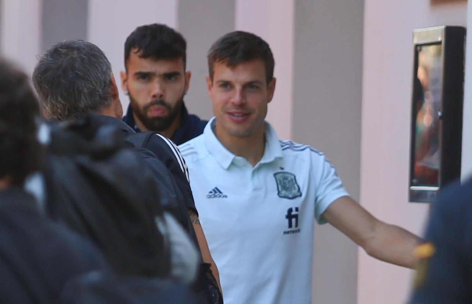 Las fotos de la llegada de la selección española a Málaga.