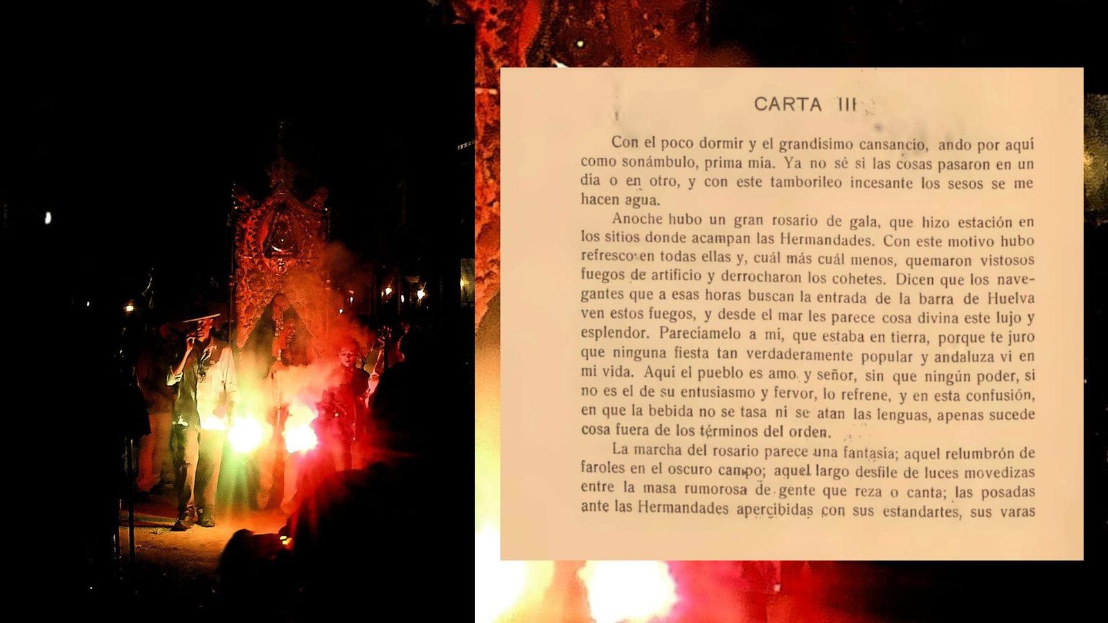 Imagen actual de un simpecao en el Santo Rosario y tercera carta de José Nogales. Imagen actual de un simpecao en el Santo Rosario y tercera carta de José Nogales.