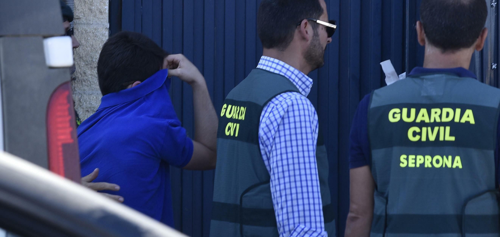 Uno de los detenidos por la Guardia Civil el día de los registros de Magrudis.