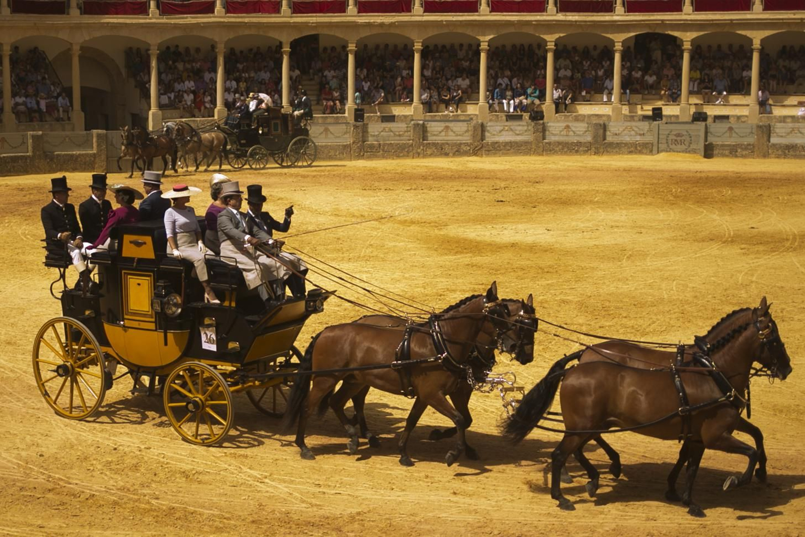 Concurso de enganches de la Feria de Ronda del 2018.