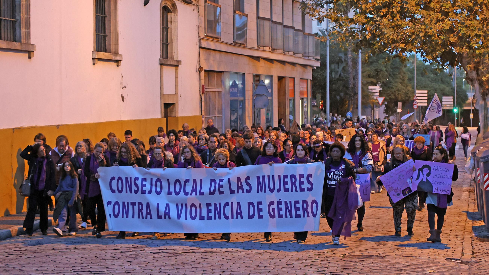 Imágenes de la manifestación del 25N 2024 en Jerez
