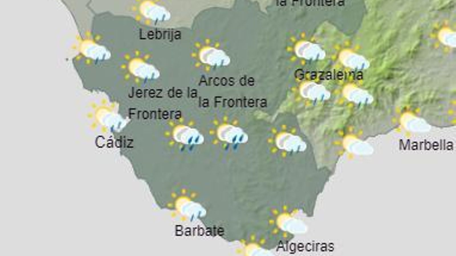 Previsión para el Jueves Santo.