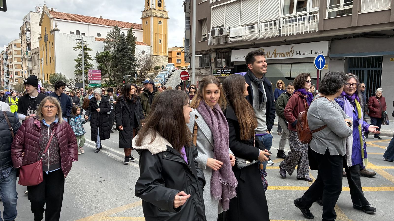 Manifestación del Día de la Mujer en Jaén.