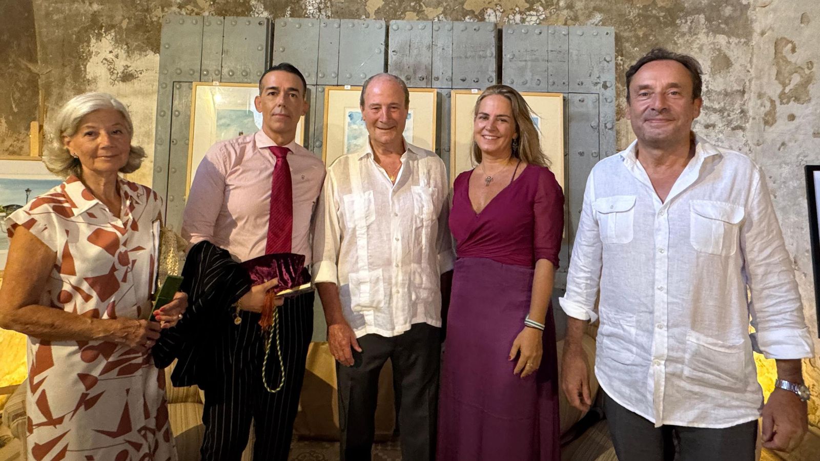 Una imagen de la inauguración de la muestra.