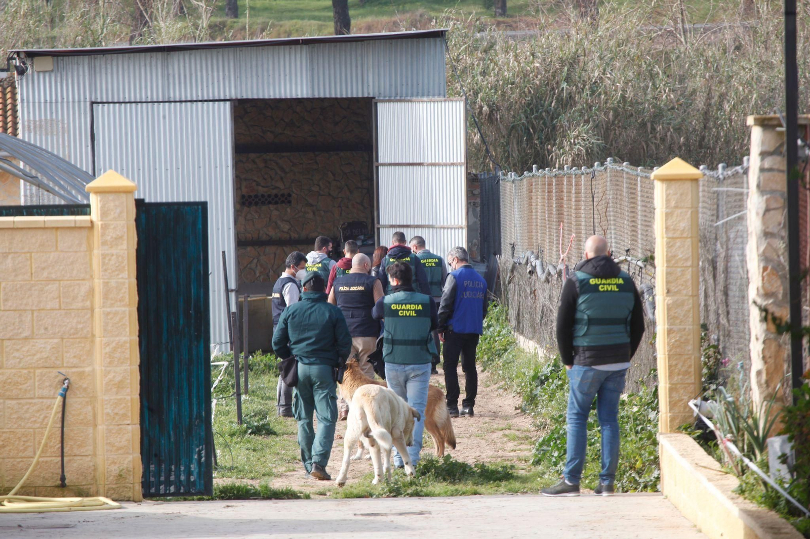 Registro de la Guardia Civil en Aljaraque (Huelva).