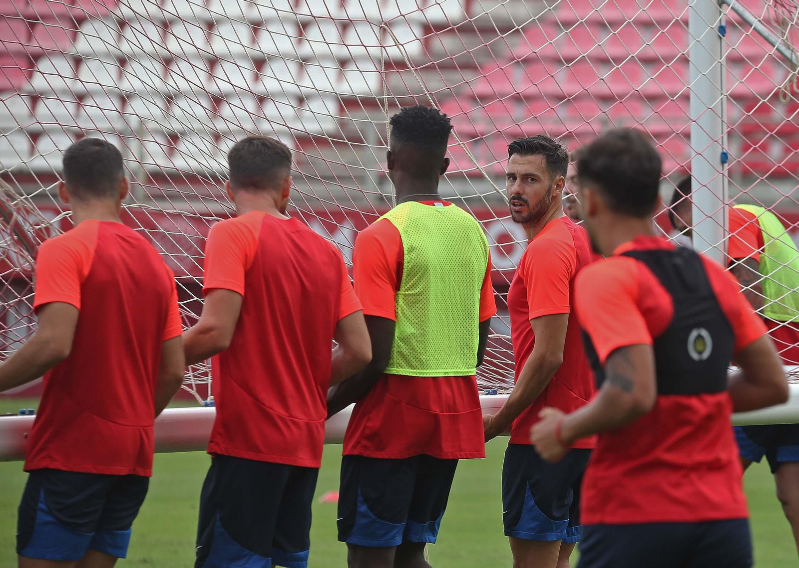 Fotos del entrenamiento del Algeciras CF en el estadio Nuevo Mirador