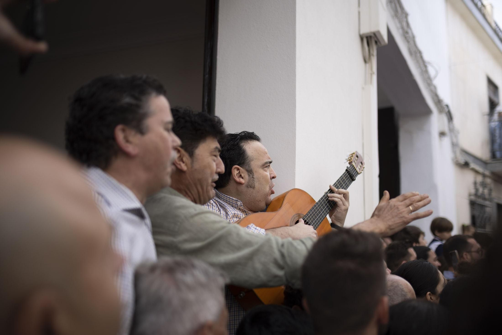 El sentimiento rociero se refleja en la cara de los almonteños.