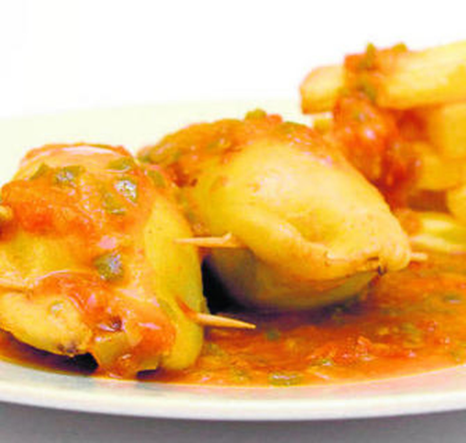 Calamaritos rellenos de verdura