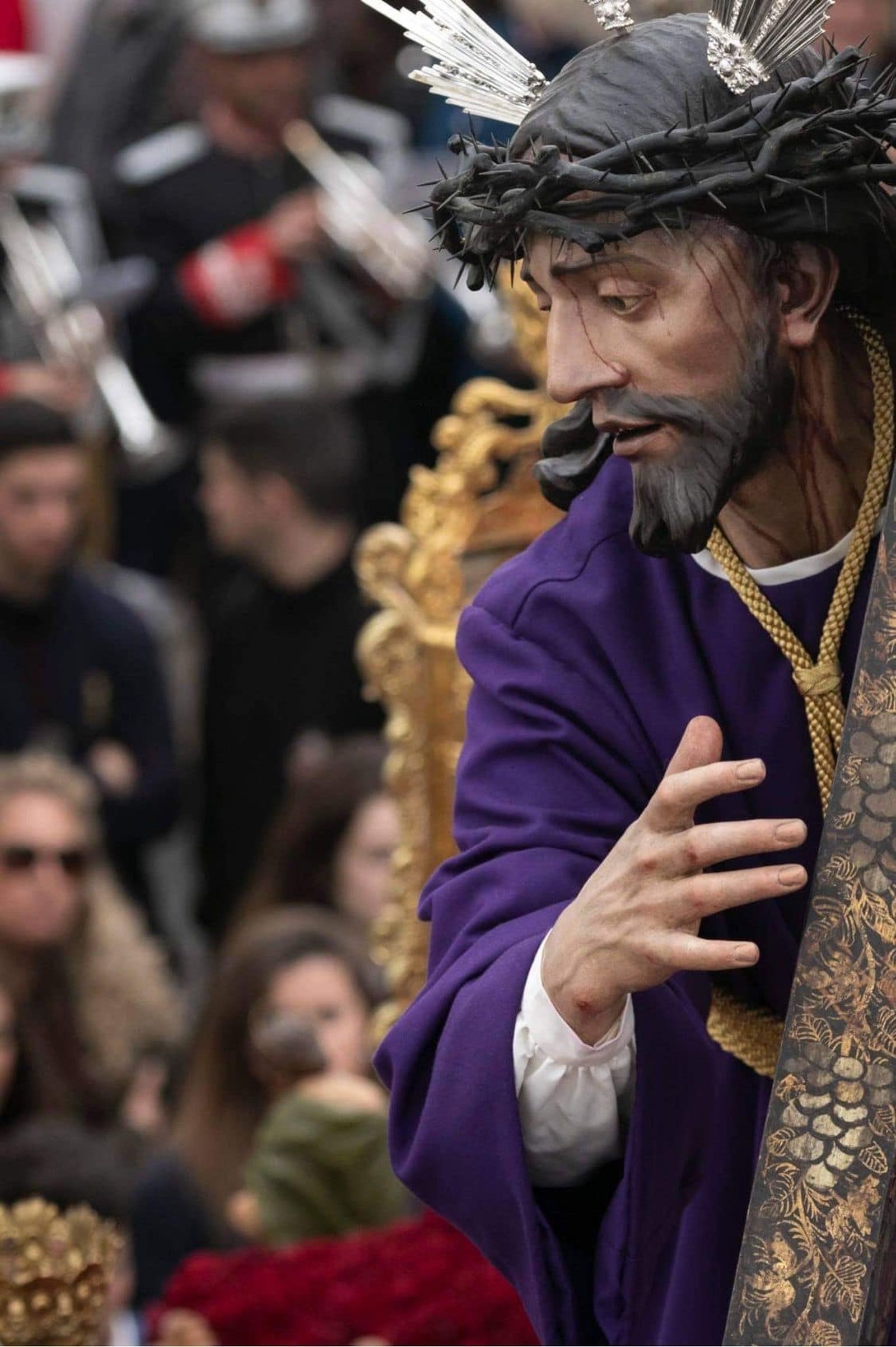 Una imagen del Nazareno, que pasará a procesionar  en la tarde del Jueves Santo.