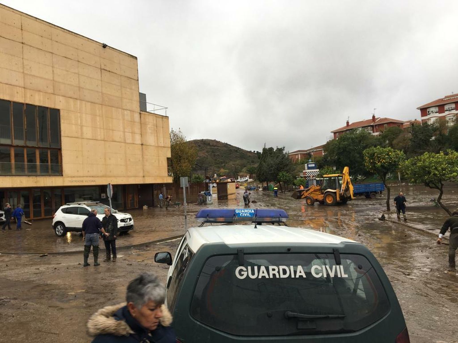 Imágenes de los destrozos que ha provocado el paso de Elsa por el pueblo de Nerva
