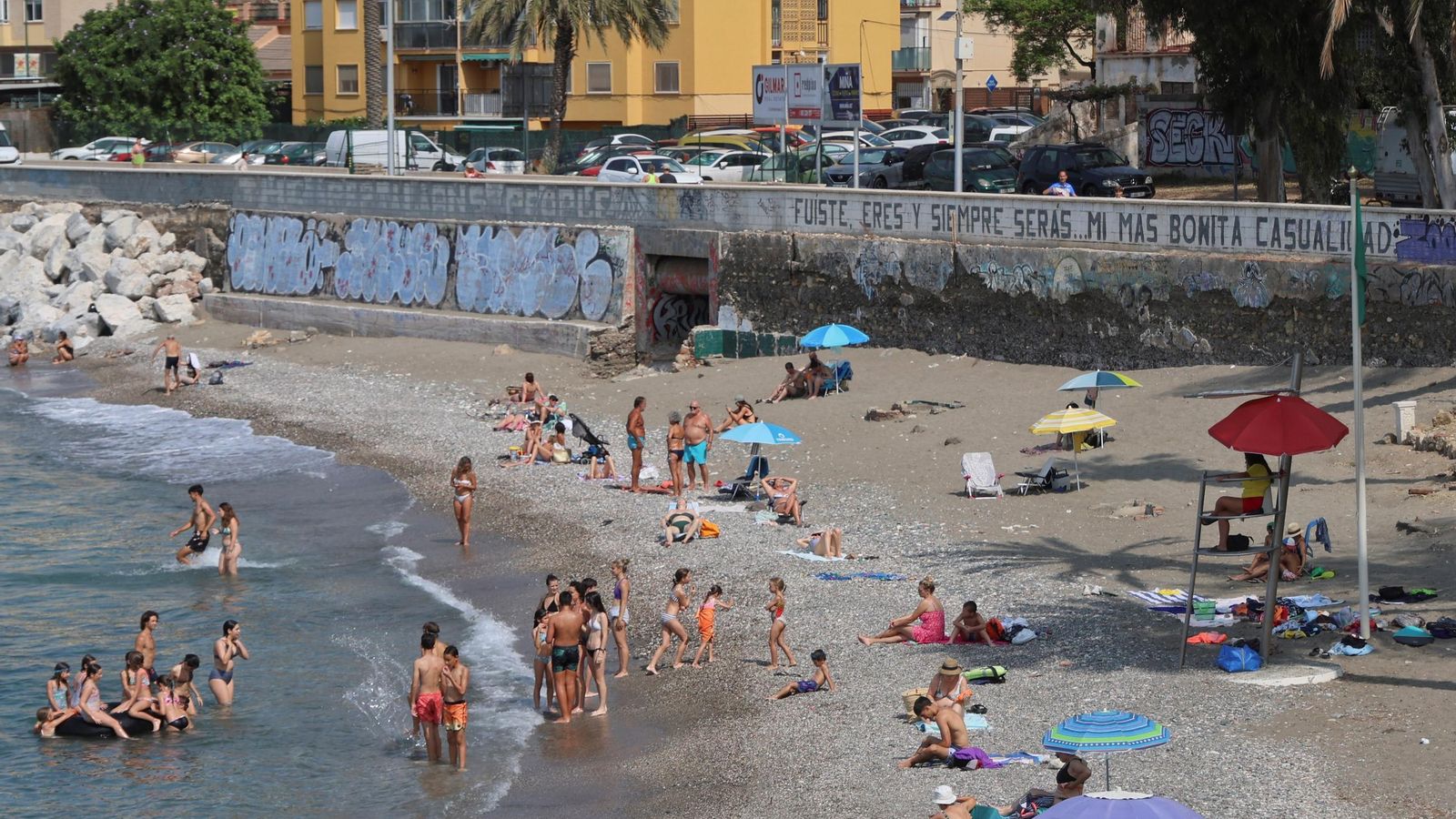La playa de los Baños del Carmen.