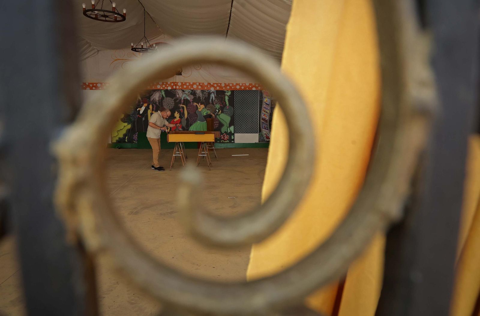 Fotos del montaje de la Feria Real de Algeciras 2025