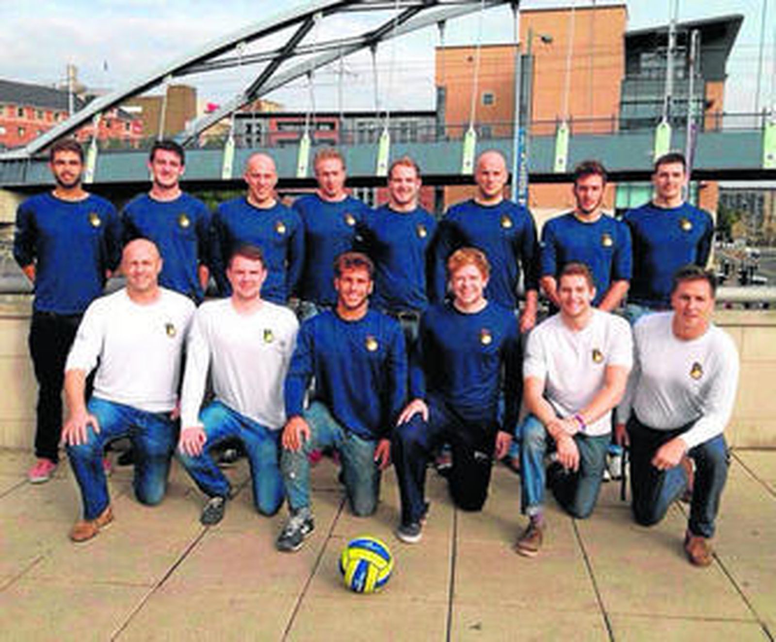 Plantilla del Portobello de Edimburgo, con Juanfran López el primero de la fila de arriba empezando desde la izquierda.