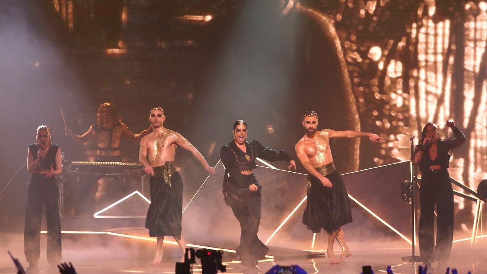 Tanxugueiras en la actuación de este sábado