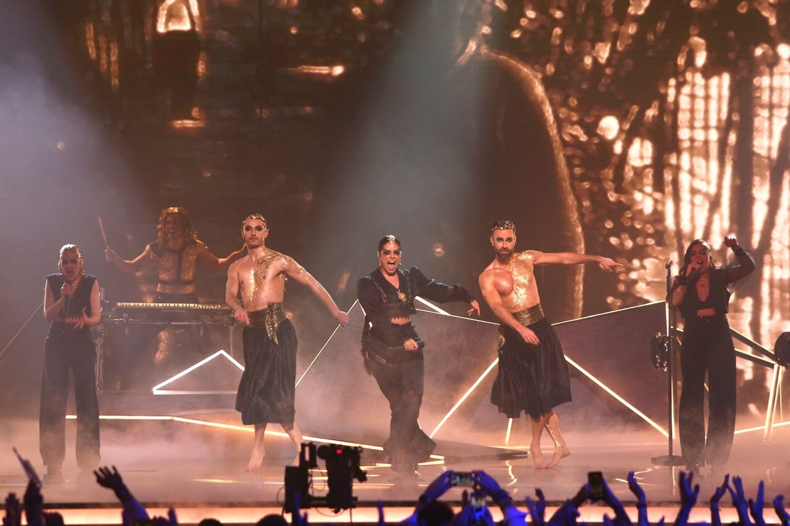 Tanxugueiras en la actuación de este sábado