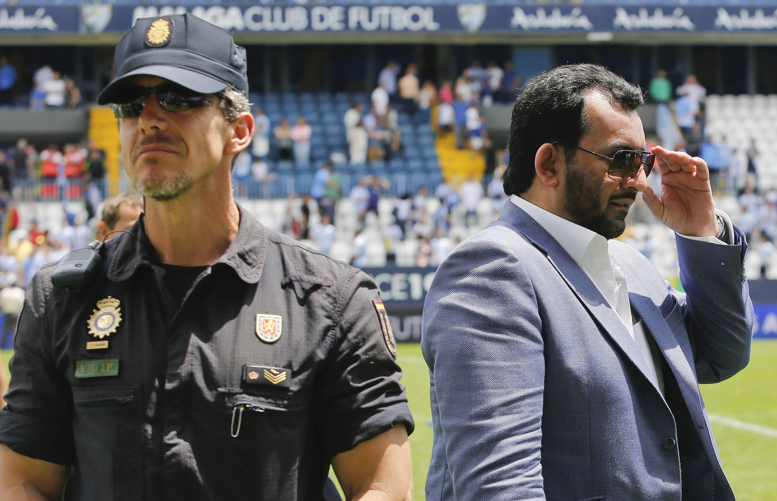Al-Thani, en La Rosaleda.
