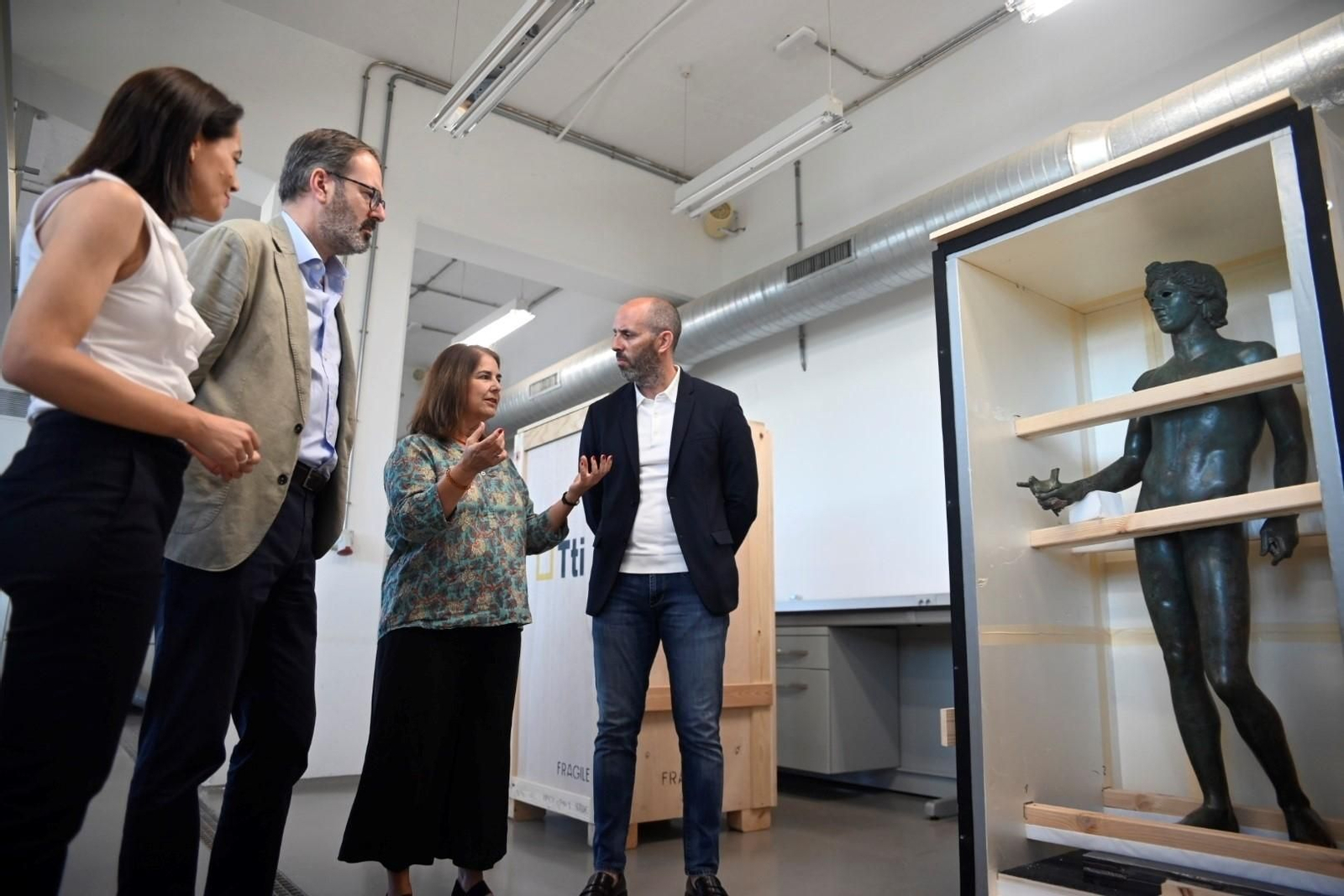Las imágenes de los efebos de Pedro Abad en el Museo Arqueológico de Córdoba