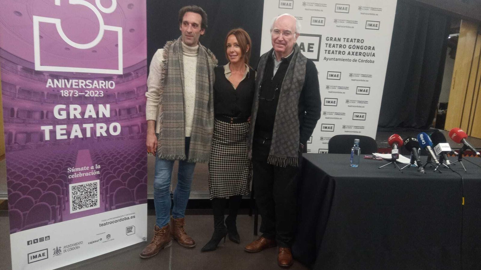 Rubén Olmo, Marian Aguilar y Paco López presentan la obra. Rubén Olmo, Marian Aguilar y Paco López presentan la obra.