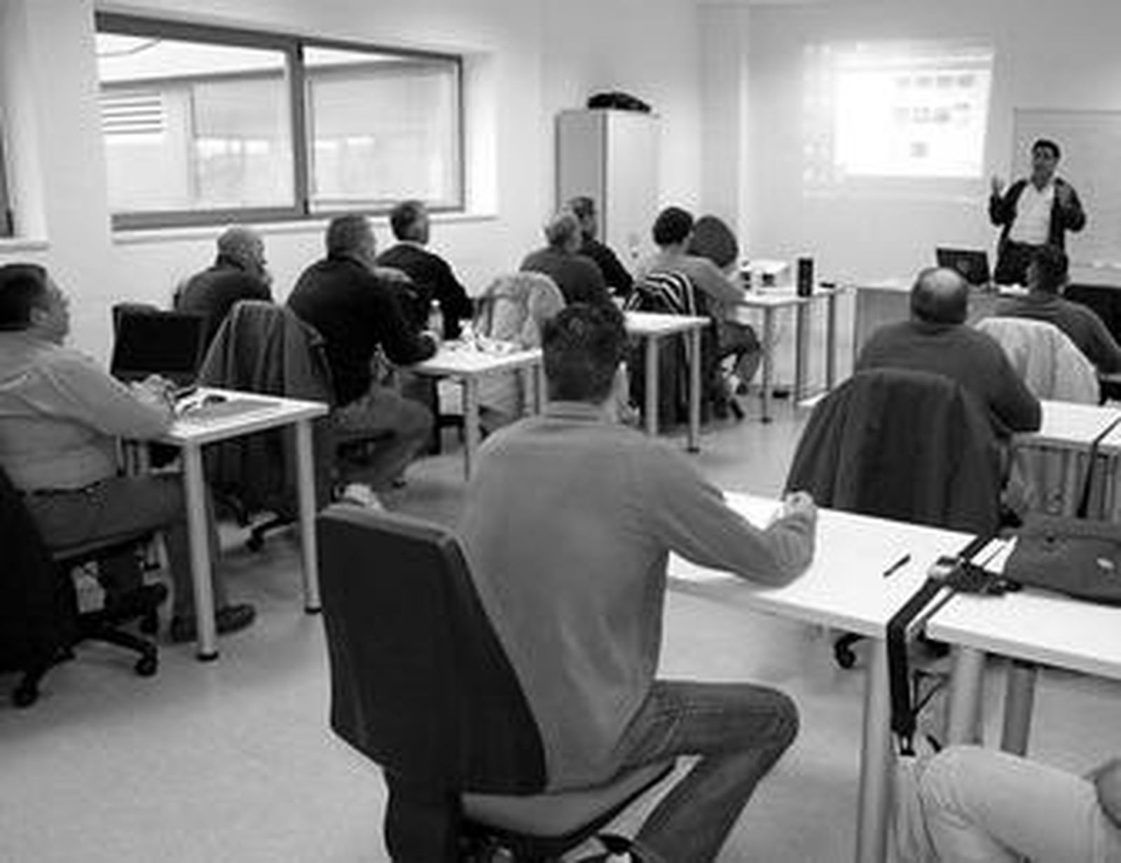 Imagen de archivo de uno de los cursos de formación impartidos a ex trabajadores de Delphi.