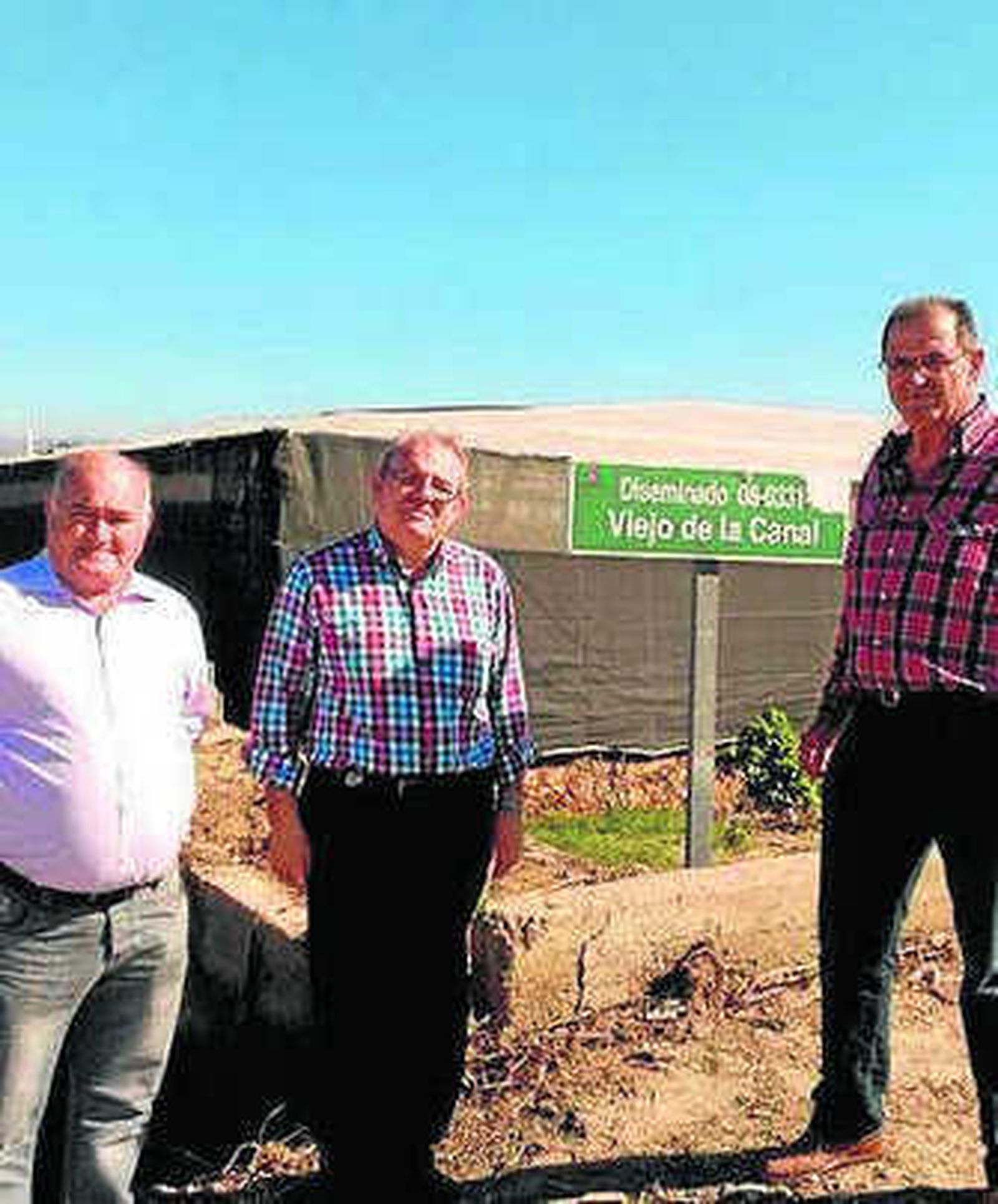 El alcalde visitó los trabajos.