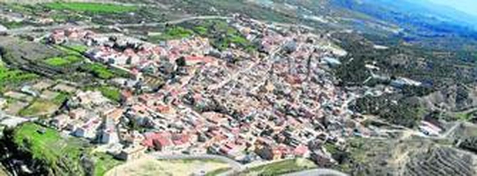 Panorámica del municipio de Tíjola, enclavado en el Valle del Almanzora.