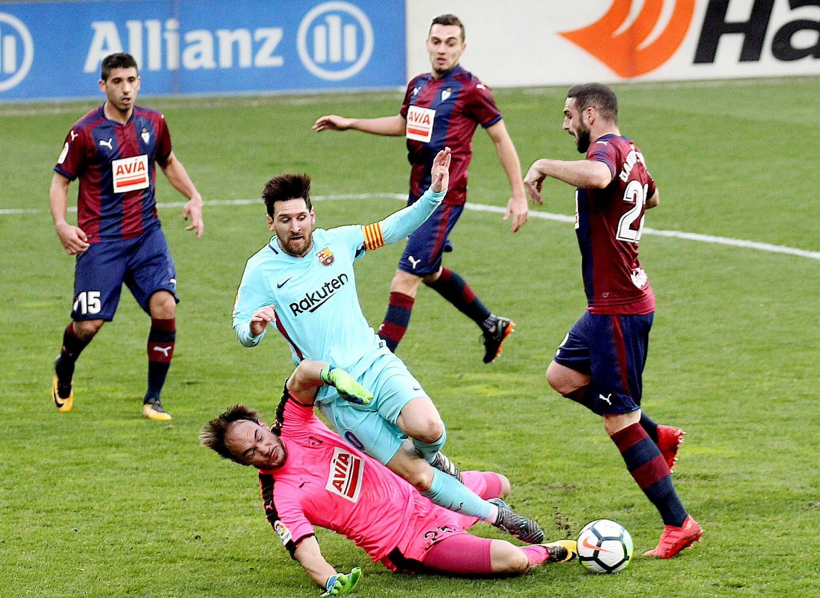 El Eibar-Barcelona, en imágenes