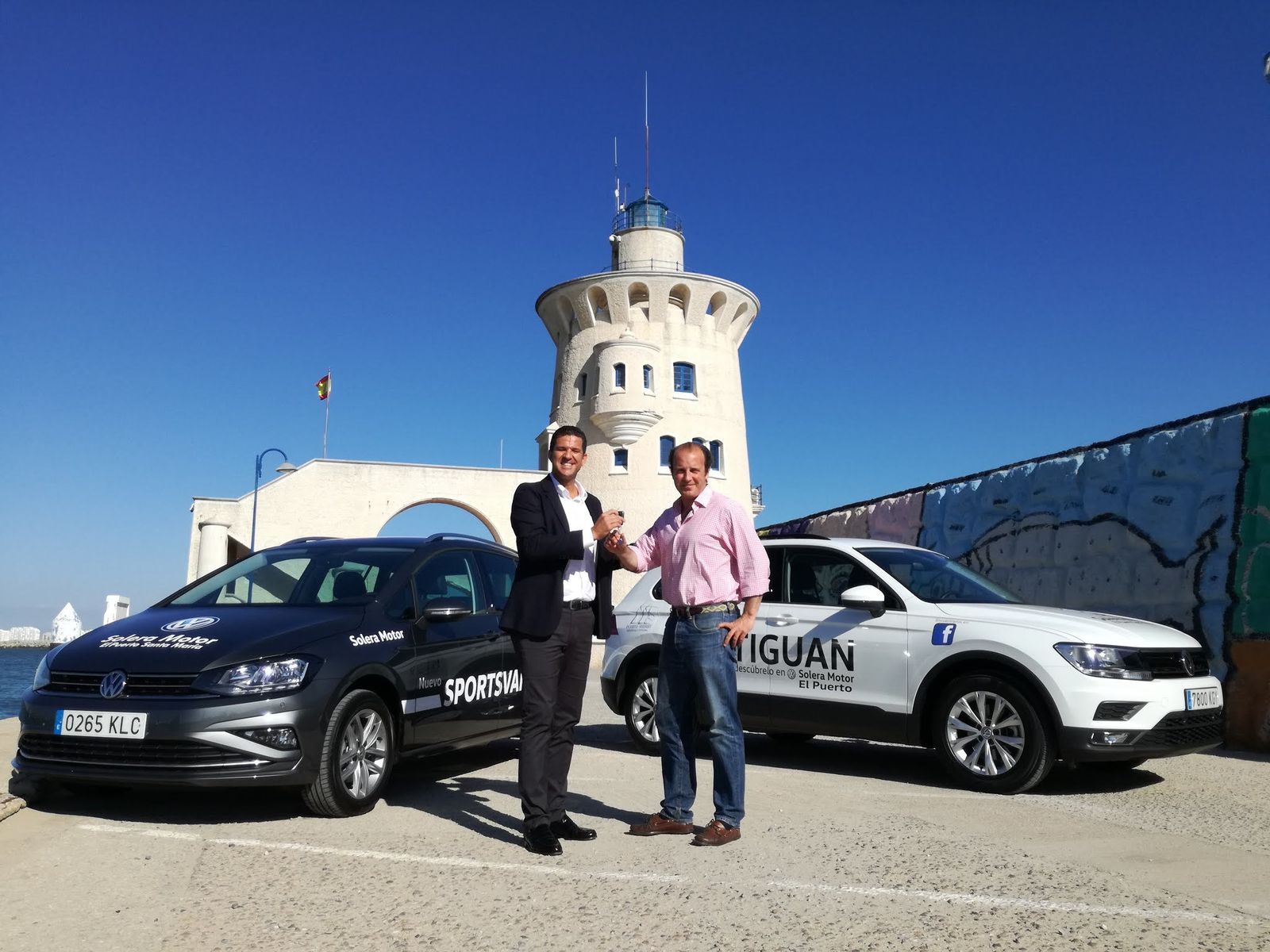 Carlos Lara y Enrique López Bosch Astolfi, en Puerto Sherry