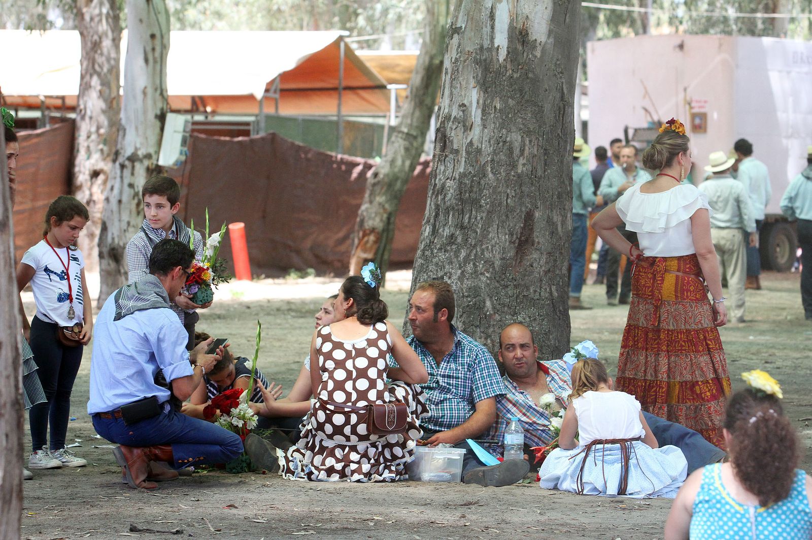 Ambiente en la aldea del Rocío.