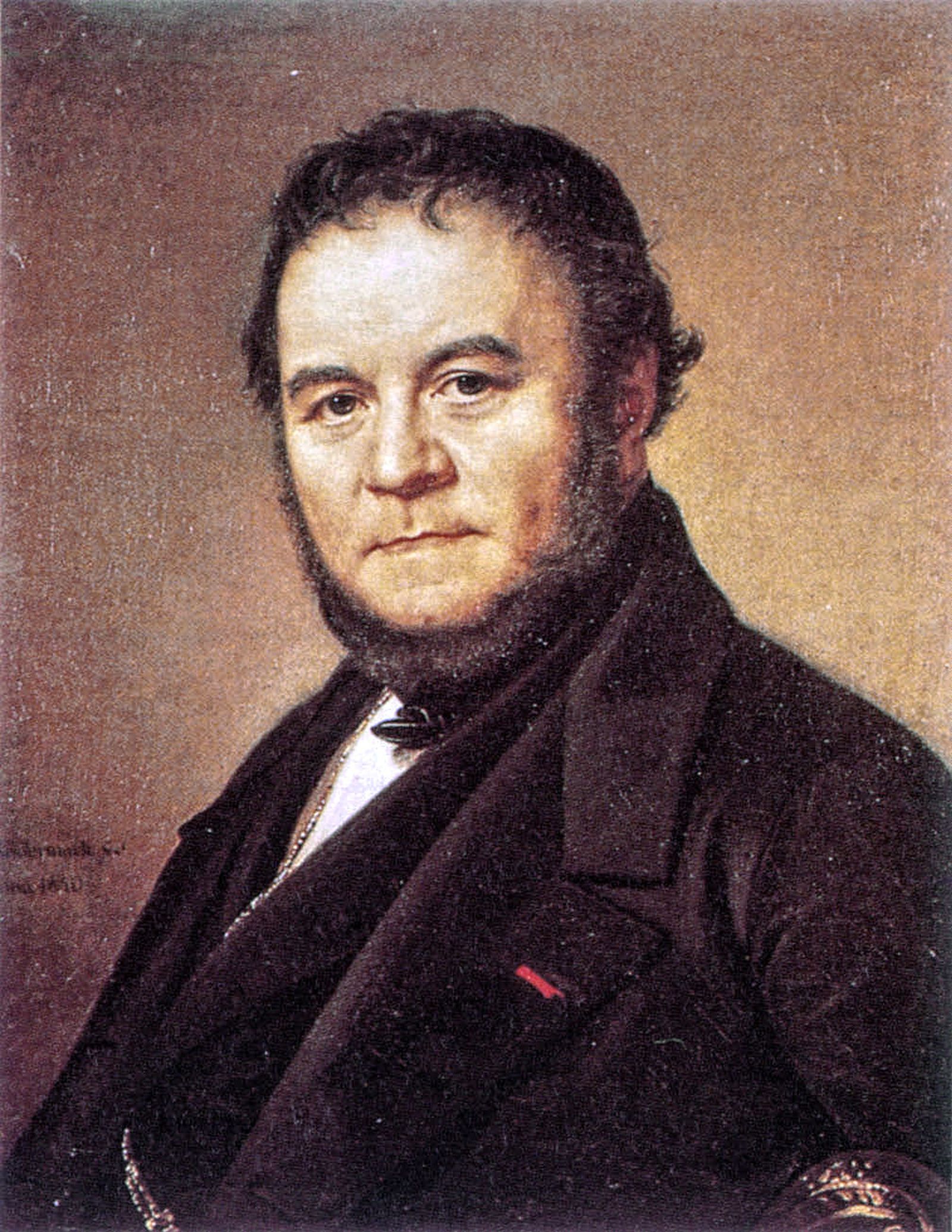 Retrato de Stendhal.