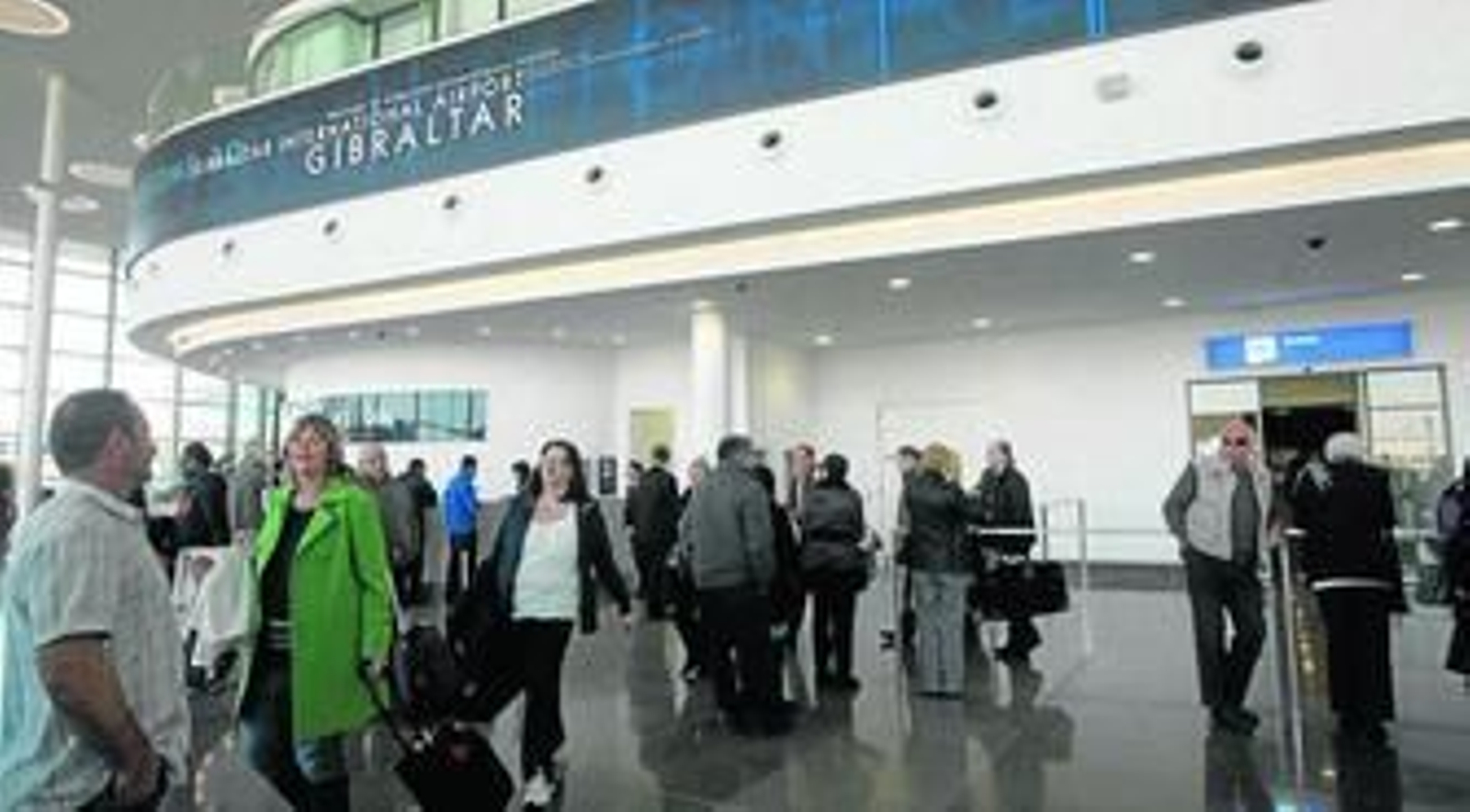 Imagen del interior de la nueva terminal, que acoge las llegadas de vuelos desde el pasado mes de noviembre.