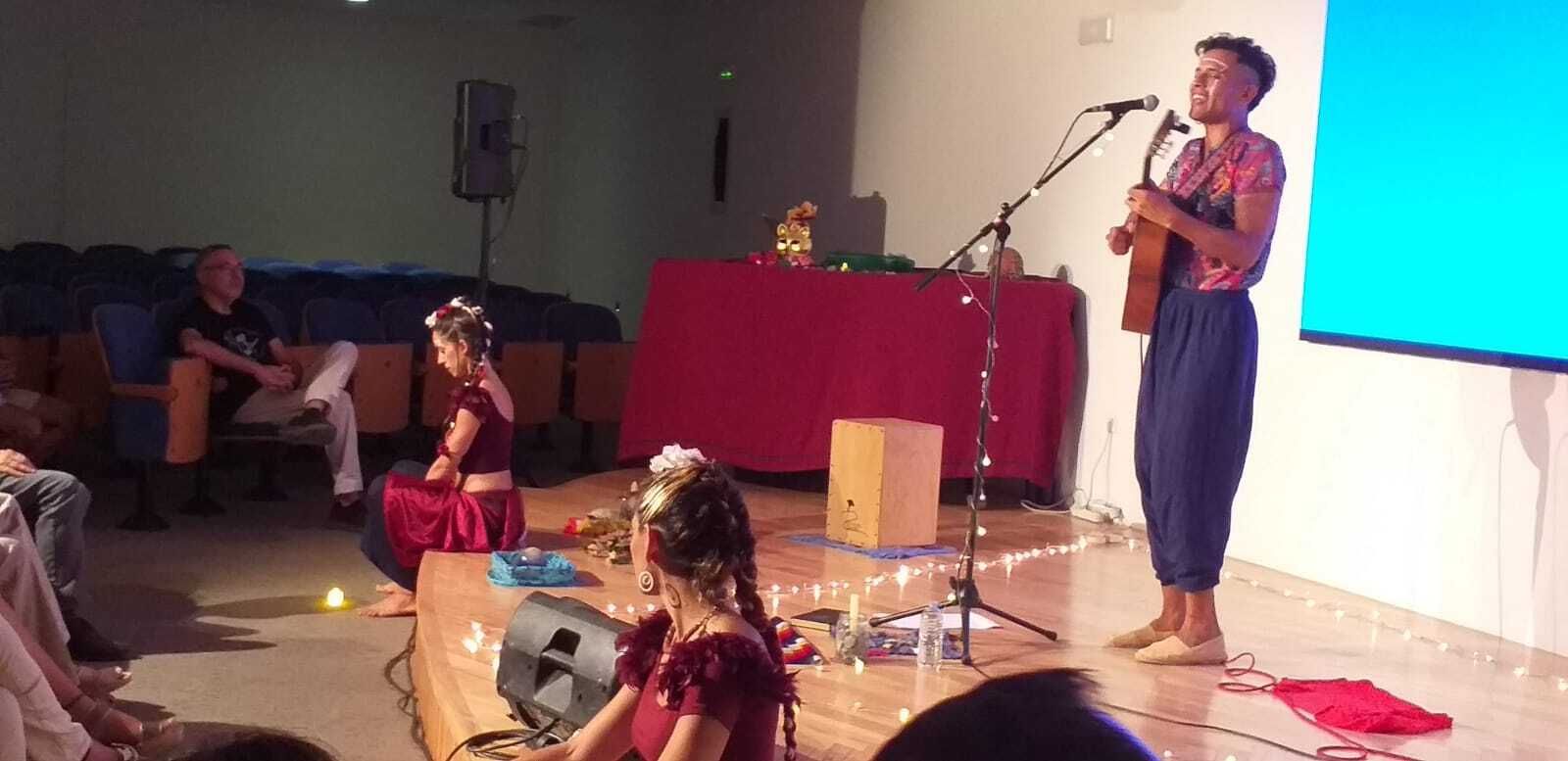 Crespín durante su actuación.