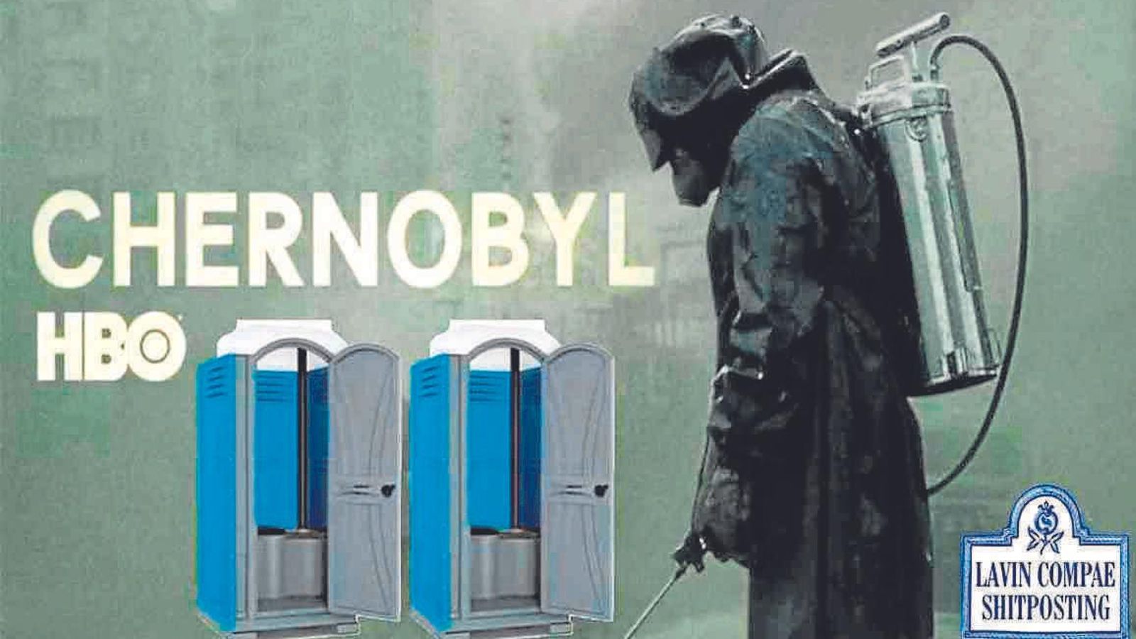 Meme sobre las letrinas de la feria