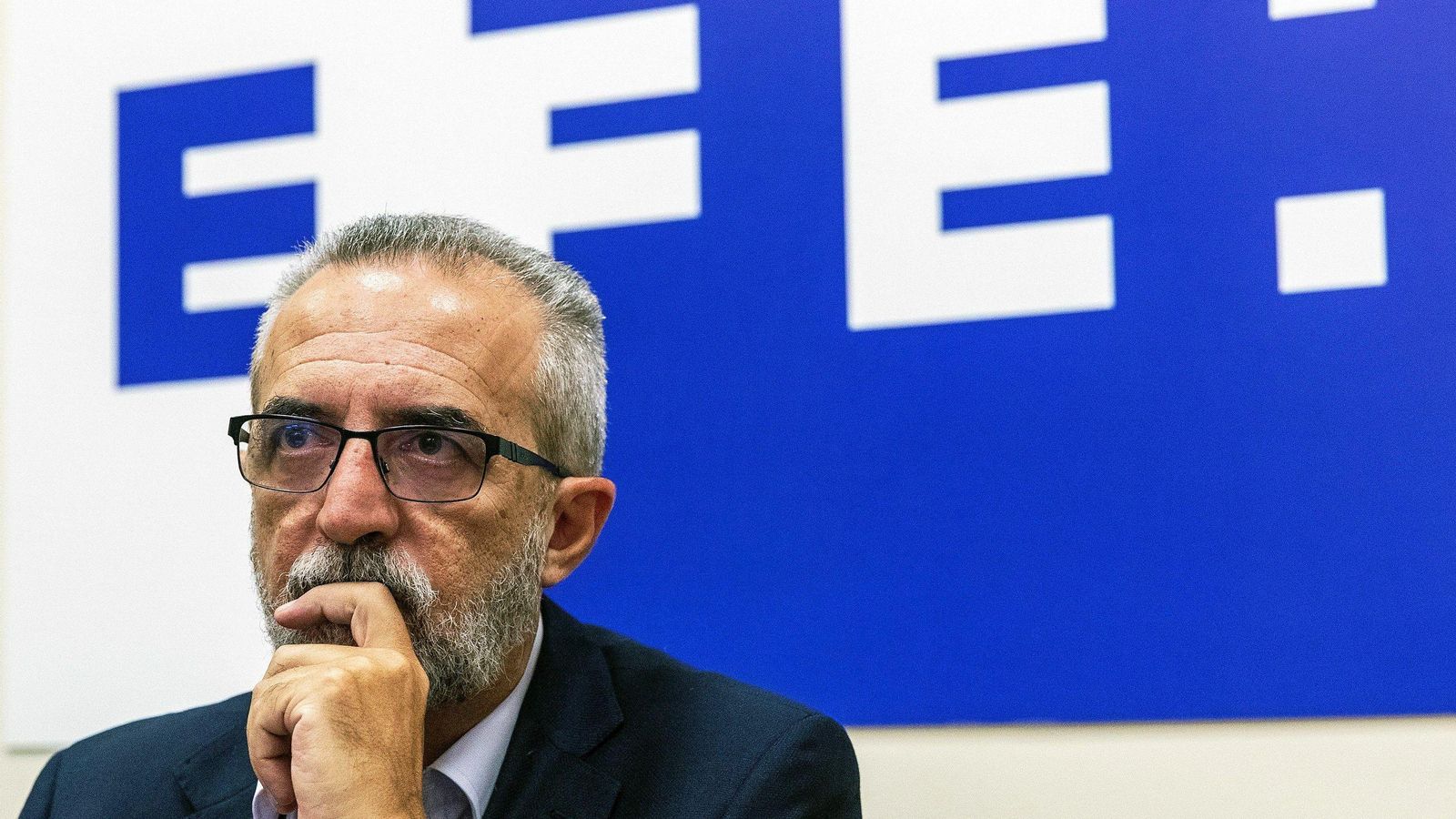 Juan Manuel Flores, durante la entrevista.