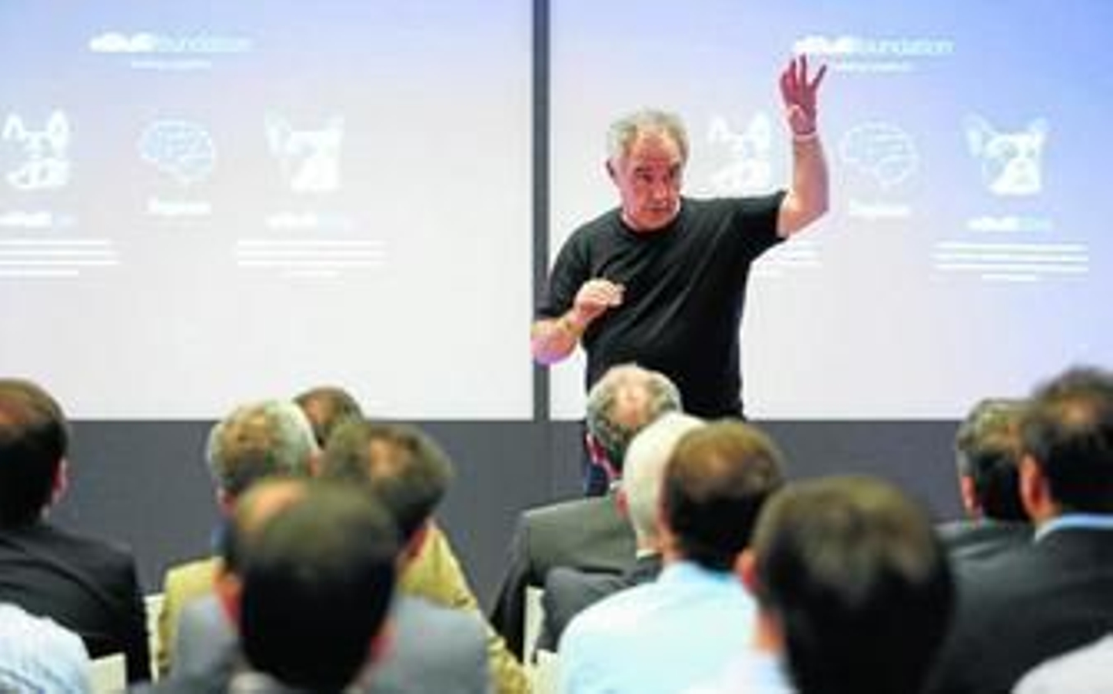 El prestigioso chef, ayer en la conferencia que dio en el Innovation Center SmartCity de Telefónica en Málaga.