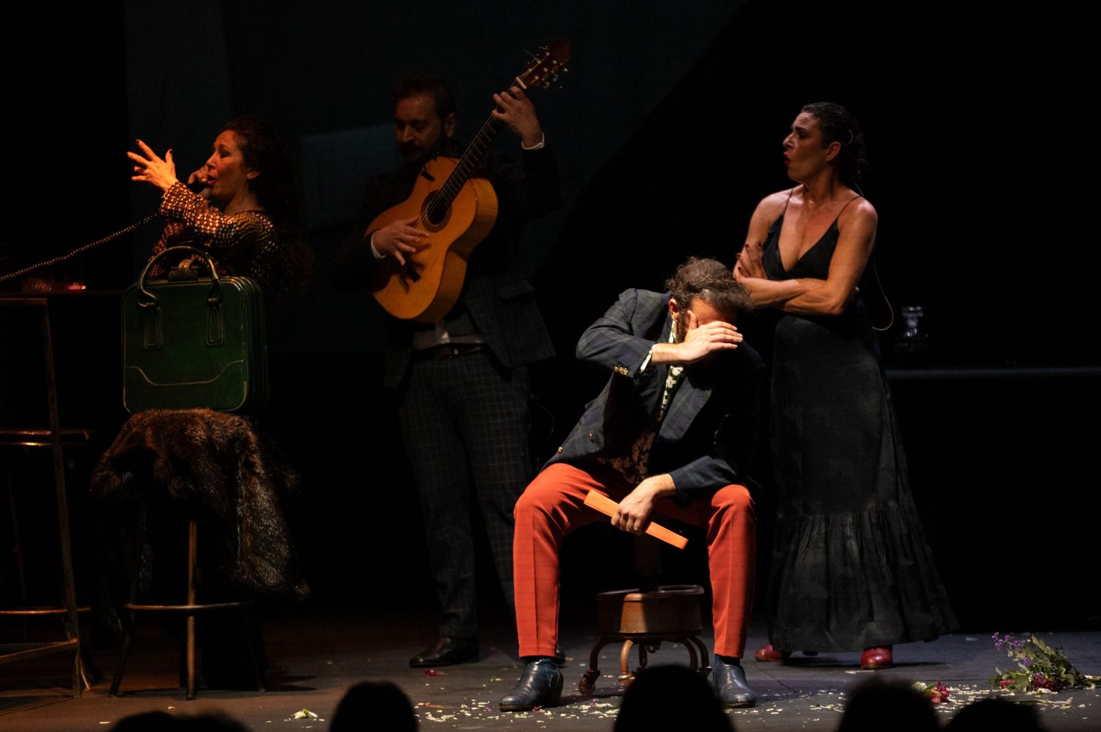 Una escena del espectáculo de Nómadas Compañía Flamenca.