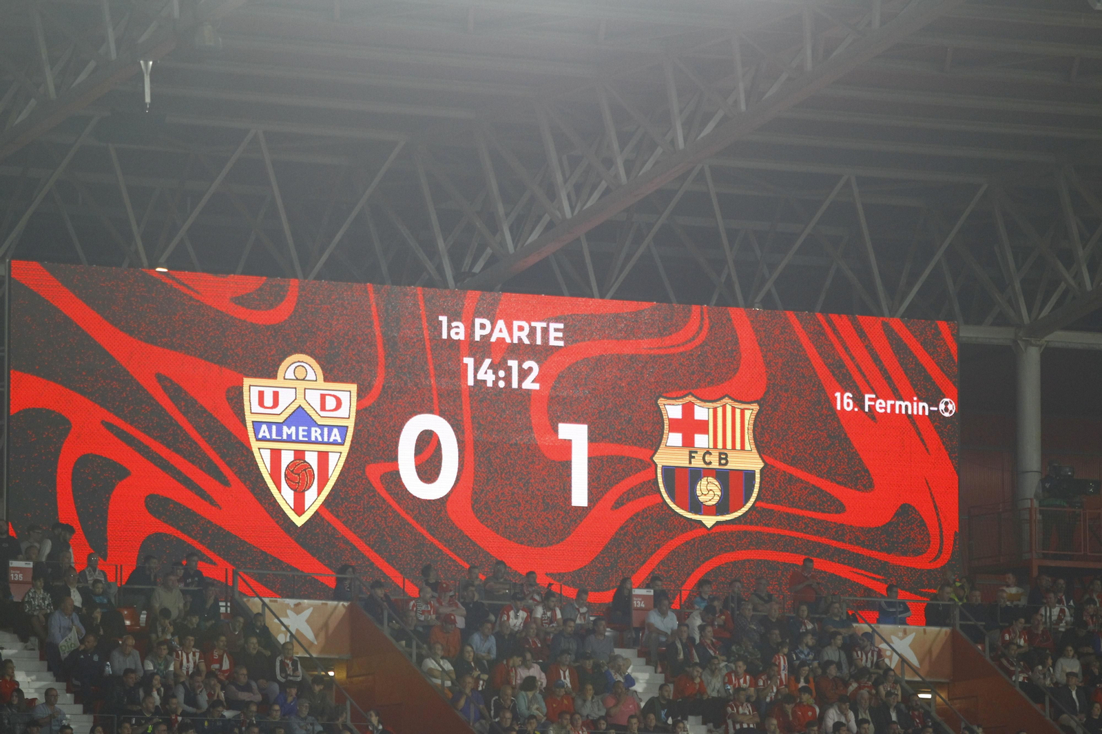 Las mejores imágenes del partido U.D. Almería-F.C. Barcelona