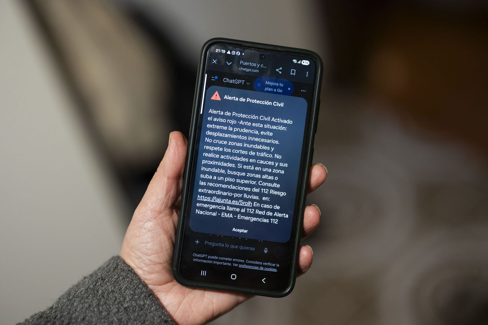 Aviso rojo en Málaga.