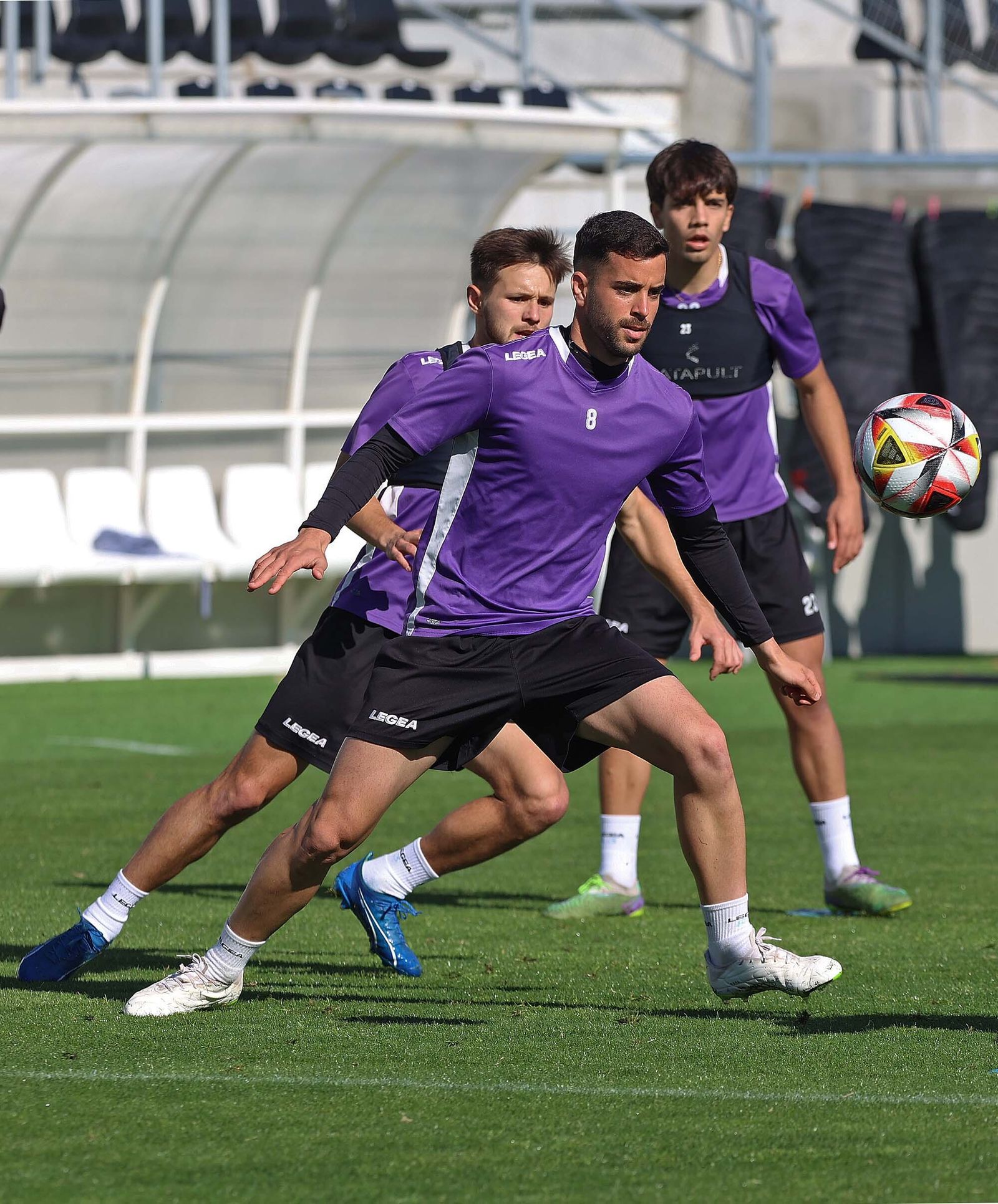 Fotos del entrenamiento de la Balona