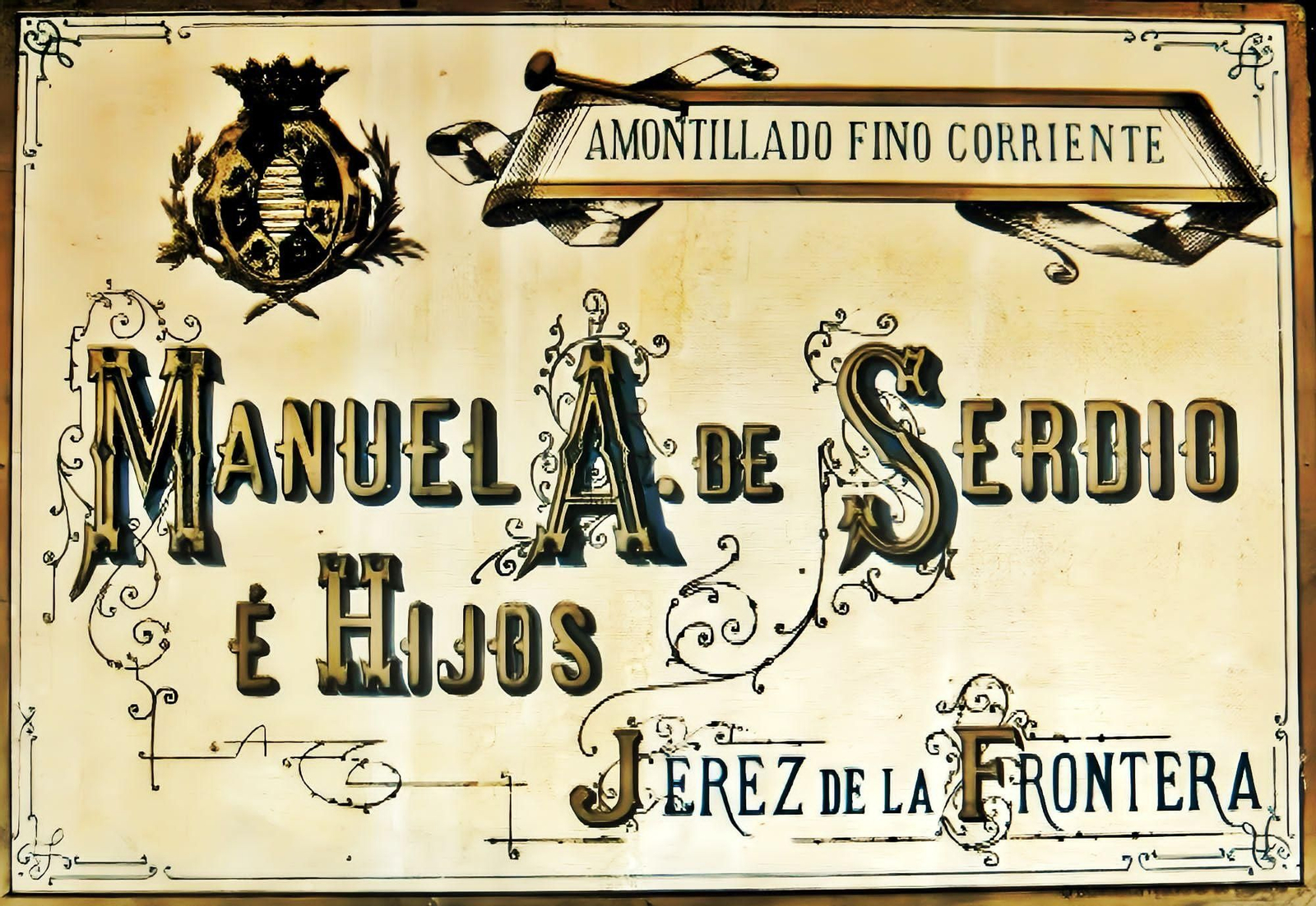 Amontillado de las bodegas de Manuel A. de Serdio e Hijos.