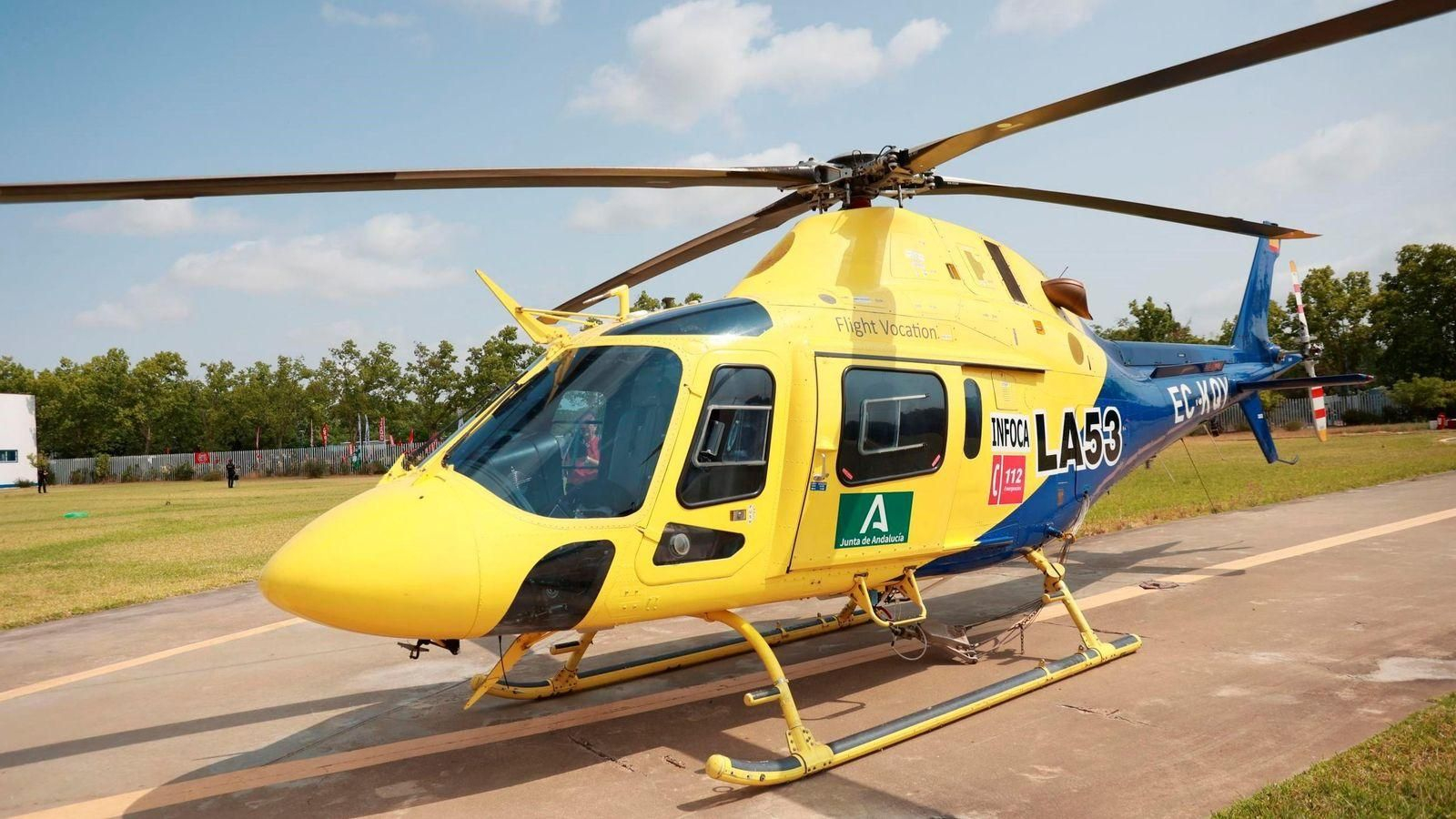 Helicóptero perteneciente a la Agencia de Emergencias de Andalucía.