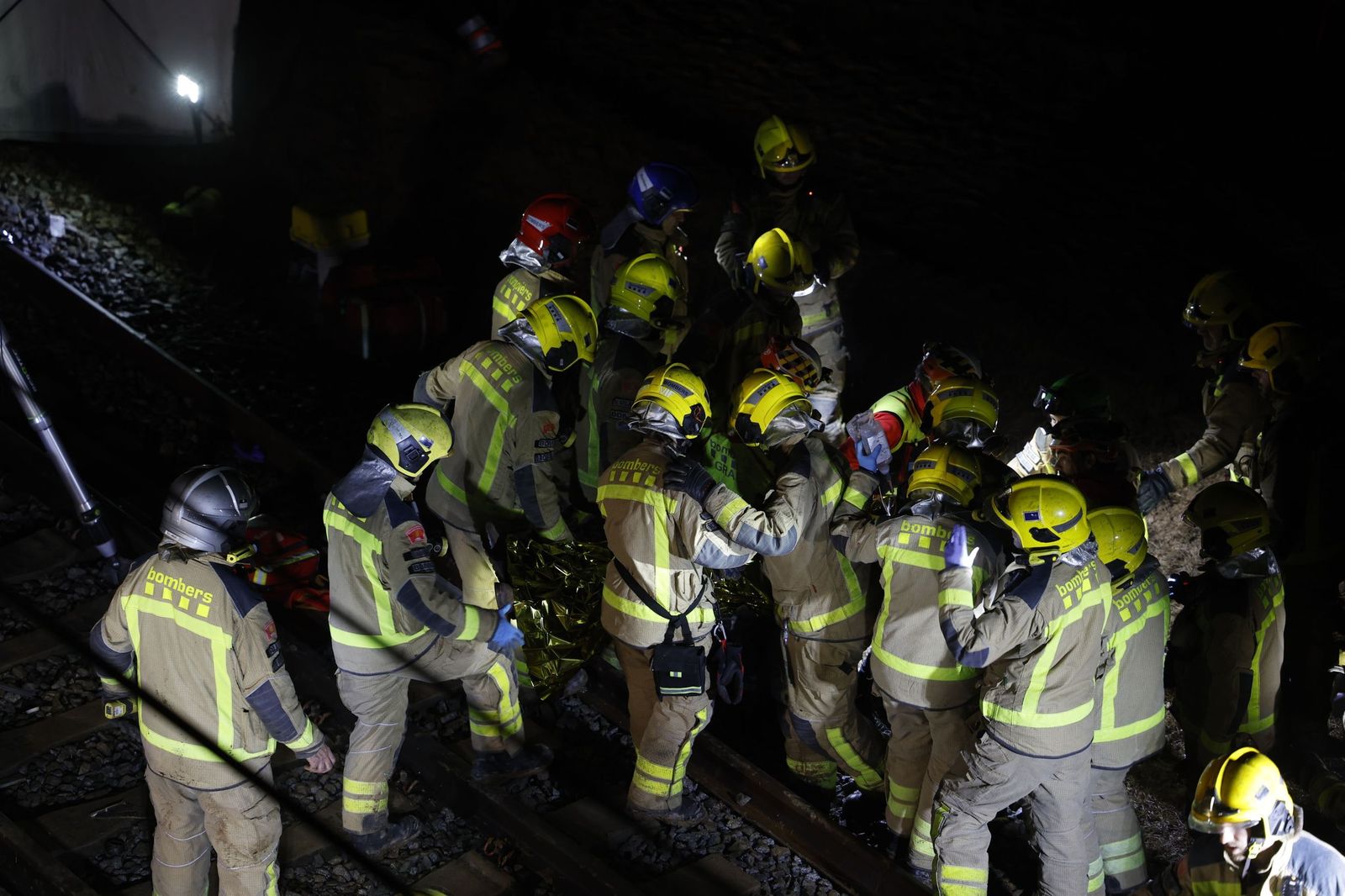 En imágenes, el accidente de tren en Barcelona
