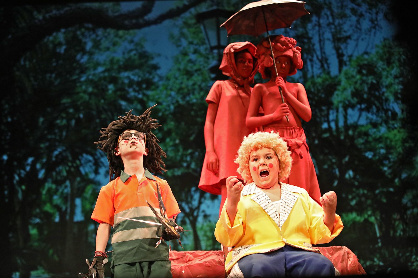 El cuarteto infantil 'Los enamoraos del parque', en 2022.