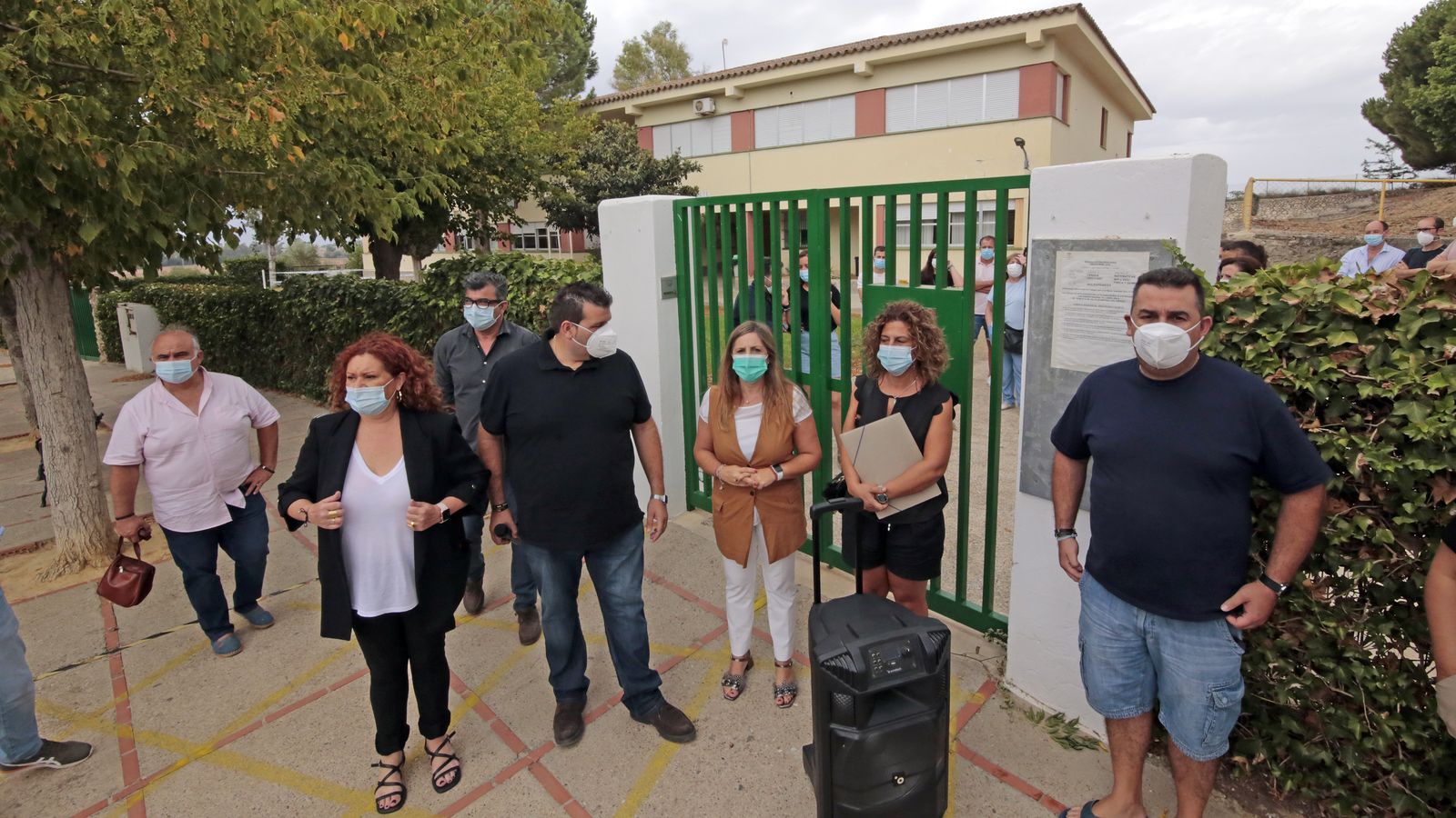 Irene Garcia visita el CEIP Guadalete de El Torno